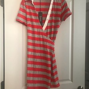 NWT Francis Christian Roth Jersey wrap dress M